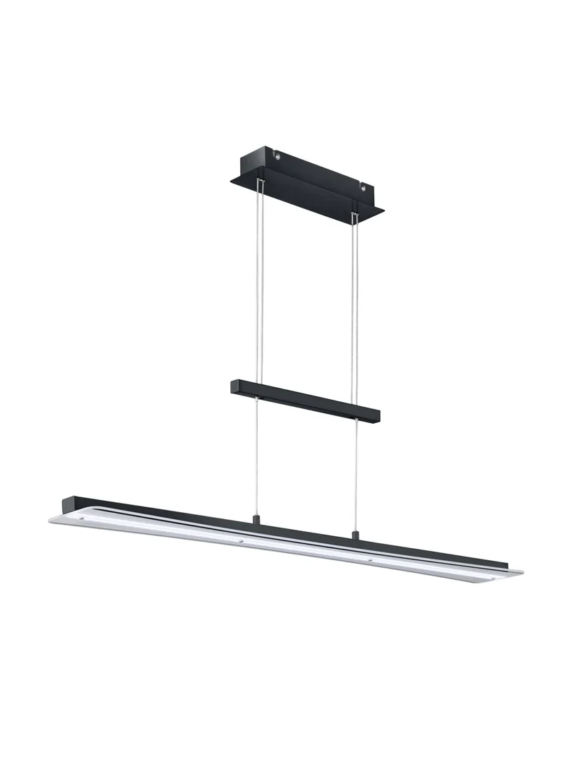 Lámpara de techo colgante Trio Smash LED negro mate táctil 150cm R32421132