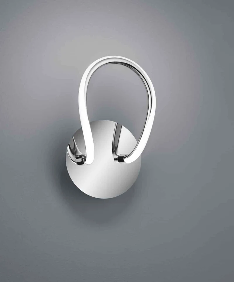 Aplique de pared Trio Bologna LED cromo 4000K regulable R27051106
