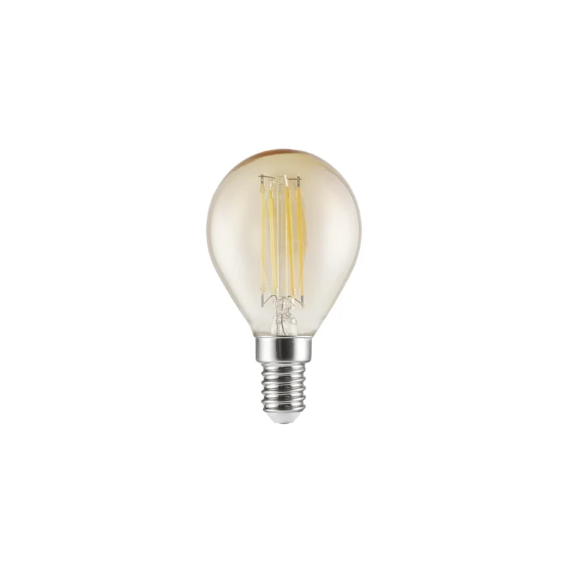 AJP Bombilla LED Esférica 6W ámbar 6W 570lm 3000K E14 FS0066