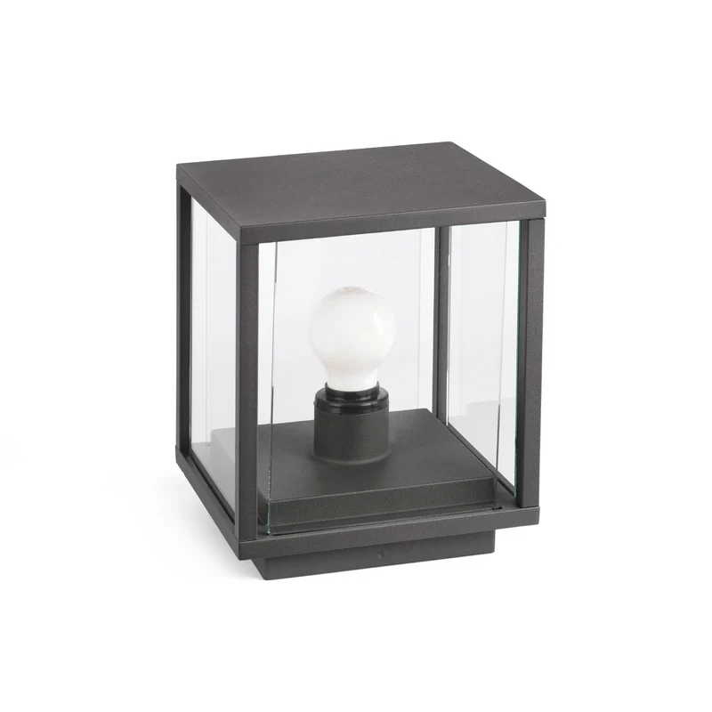 Sobremuro de exterior Faro Nala 22cm E27 LED gris oscuro IP54 70772