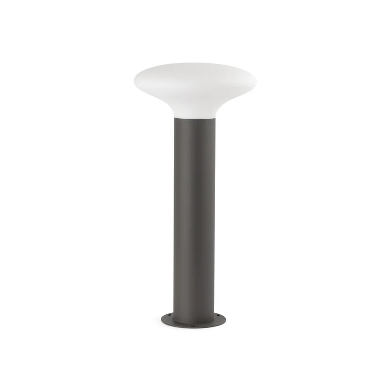 Sobremuro de exterior Faro Blubs 54cm E27 LED gris oscuro IP44 opal 74434B-03