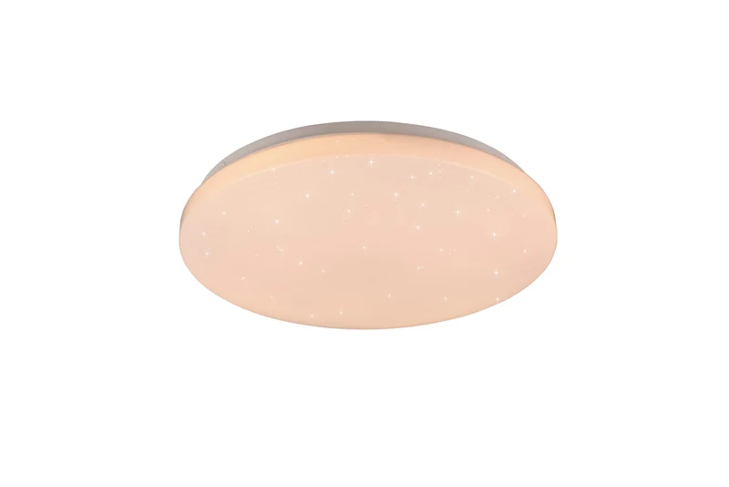 Plafón de techo Trio Kira LED blanco CCT regulable con mando Ø38cm R62381100