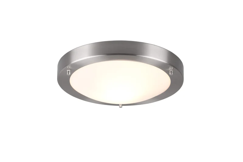 Plafón de baño Trio Condus níquel mate IP44 Ø31,5cm 6801011-07