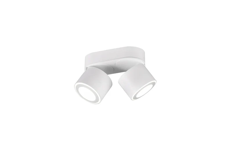 Plafón de techo Trio Taurus LED 2 luces blanco mate 3000K 18cm 652910231