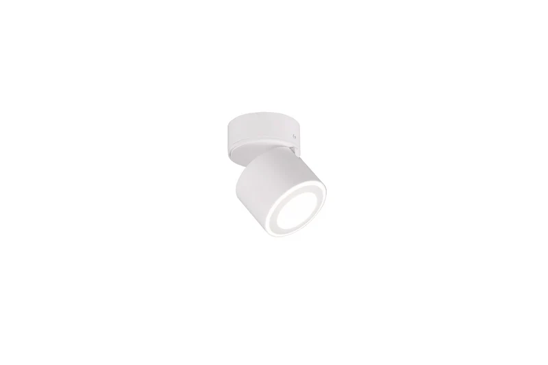 Plafón de techo Trio Taurus LED blanco mate 3000K Ø8,7cm 652910131