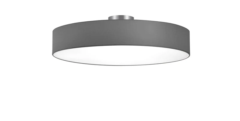 Plafón de techo Trio Hotel 5 luces gris Ø65cm 603900511
