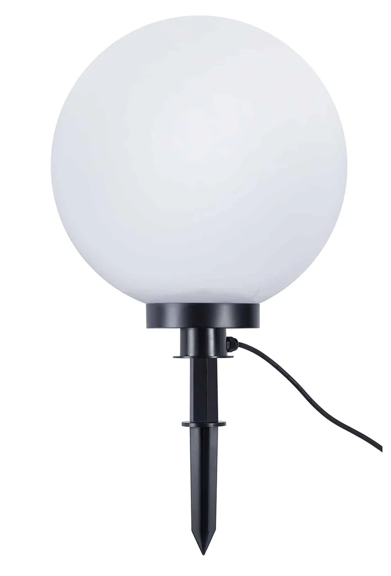 Lámpara de pie de exterior Trio Bolo blanco IP44 71,3cm R57044001