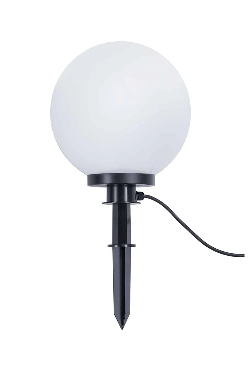 Lámpara de pie de exterior Trio Bolo blanco IP44 60,3cm R57043001