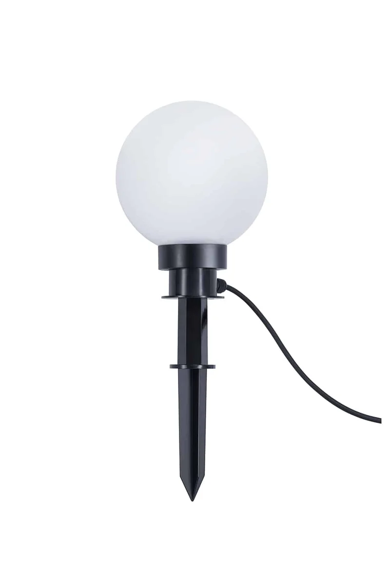Lámpara de pie de exterior Trio Bolo blanco IP44 51,5cm R57042001