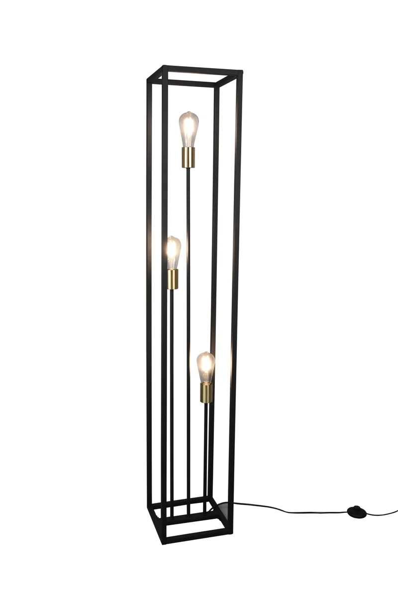 Trio Vito Lámpara de pie de metal negro mate R40193032