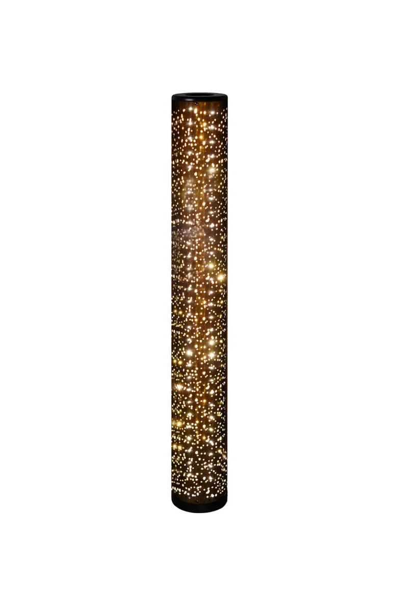 Lámpara de pie Trio Taco LED negro con pantalla 3000K 103cm R42801002