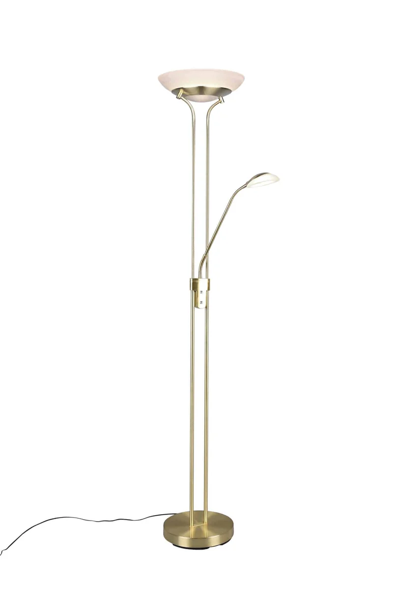 Lámpara de pie Trio Orson LED bronce mate 3000K regulable 180cm R40073508