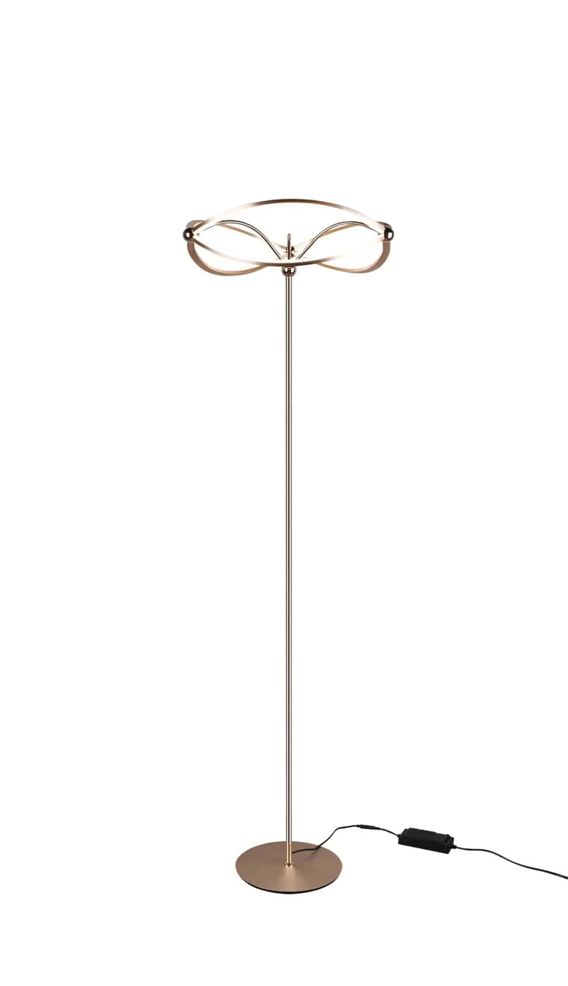 Lámpara de pie Trio Charivari LED bronce mate 3000K regulable 175cm 421210108