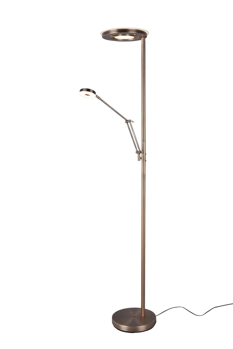 Lámpara de pie Trio Barrie LED bronce viejo 181cm 424210304