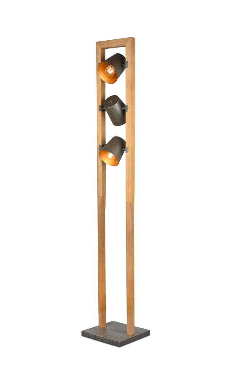 Lámpara de pie Trio Bell 3 luces níquel antiguo 150cm 401900367