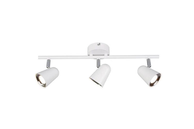 Foco Trio Toulouse LED 3 luces blanco mate 3000K 48cm R82123131