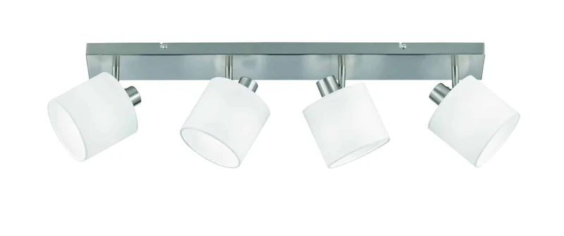 Foco Trio Tommy 4 luces níquel mate 70cm R80334001