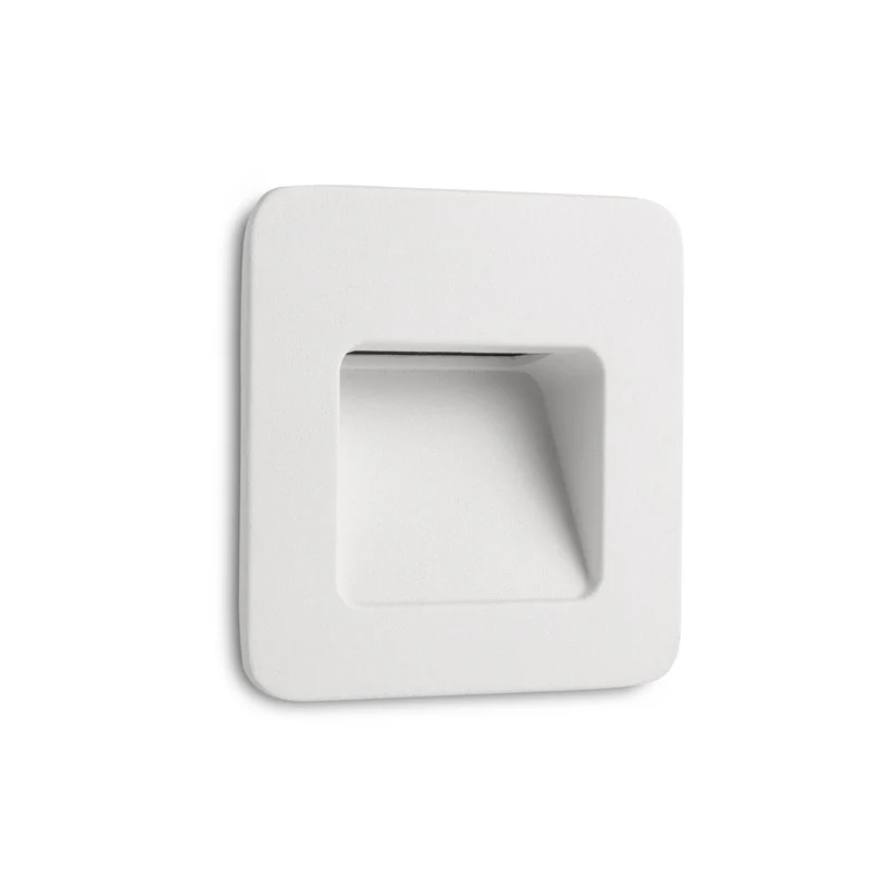 Empotrable de pared exterior Faro Nase LED blanco mate 3000K IP44 120° sq 70395