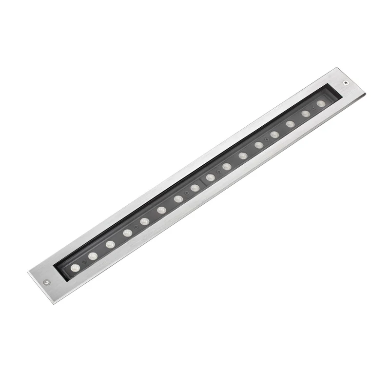 Empotrable de suelo exterior Faro Falls 10cm LED inoxidable satinado 3000K IP67 16W 71733
