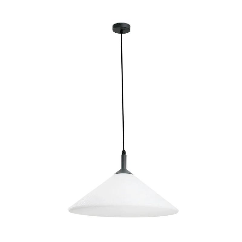Lámpara colgante de exterior Faro Saigon 50cm E27 LED gris y blanco IP65 R55 out 71579-02