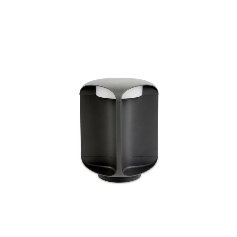Baliza de exterior sobremuro Faro Bu-oh 26cm LED gris oscuro 3000K IP65 opal 71213