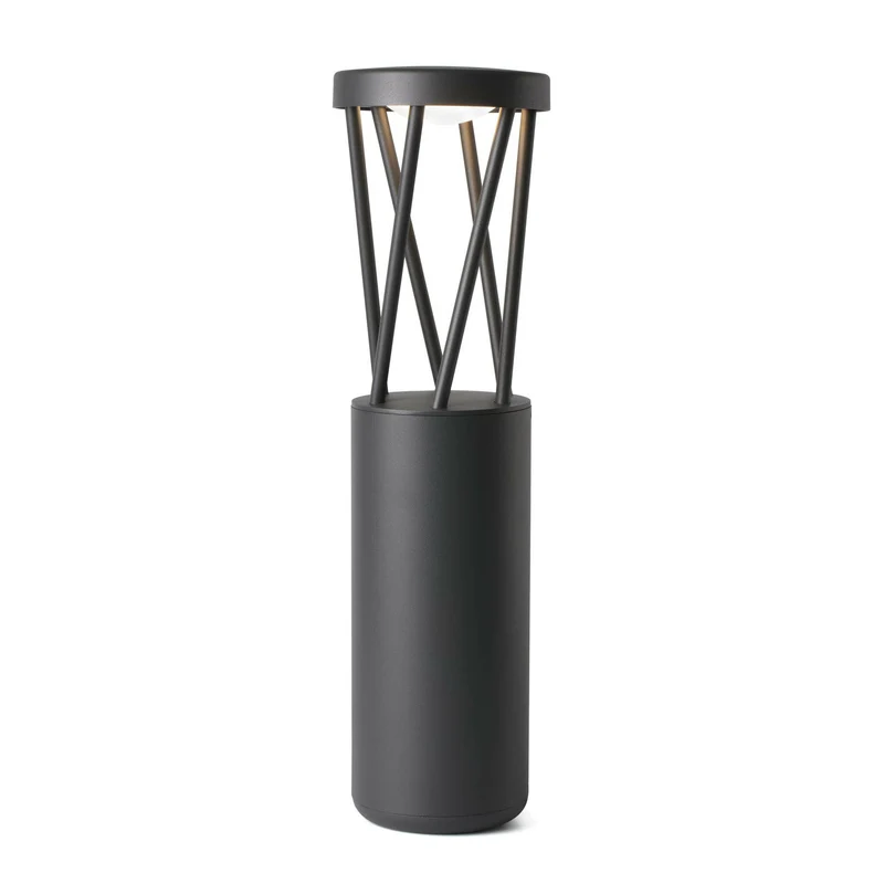 Baliza de exterior Faro Twist 50cm LED gris oscuro 3000K IP65 opal 71287