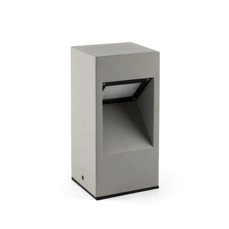 Baliza de exterior Faro Cast 30cm LED gris 3000K IP65 opal 74155