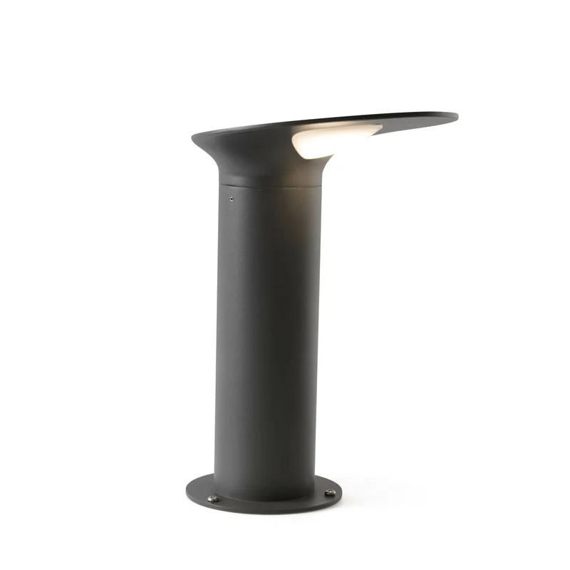 Baliza de exterior Faro Lotus 35cm LED gris oscuro 3000K IP65 opal 71224