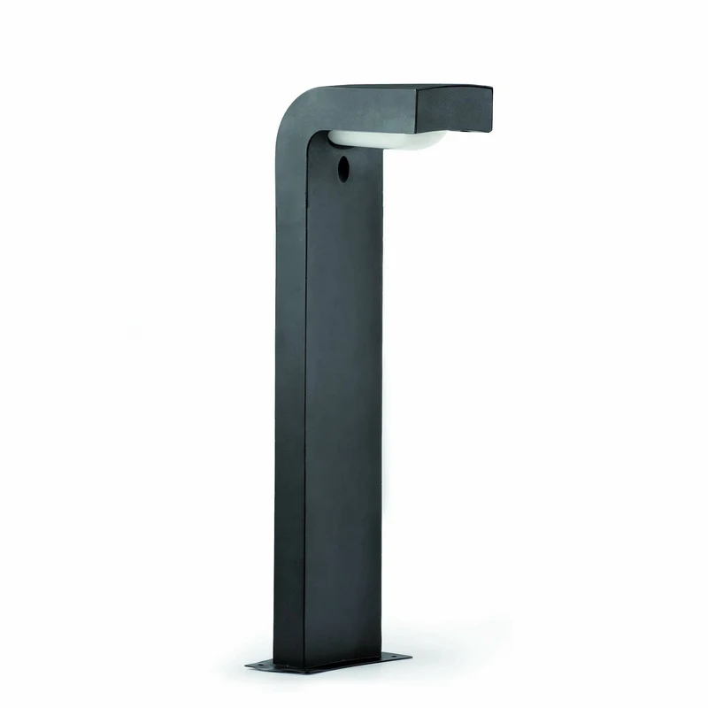 Baliza de exterior Faro Klamp 66cm E27 LED gris oscuro IP44 opal 74411