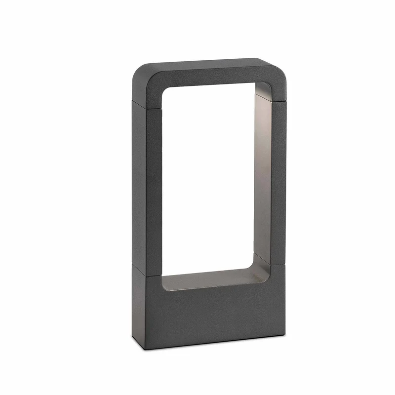 Baliza de exterior Faro Das 30cm LED gris oscuro 3000K IP54 180° 75519