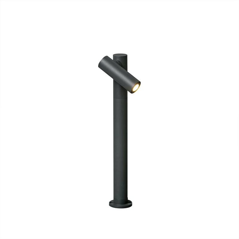 Baliza de exterior Faro Spy 44cm LED gris oscuro 3000K IP65 30° opal 70783