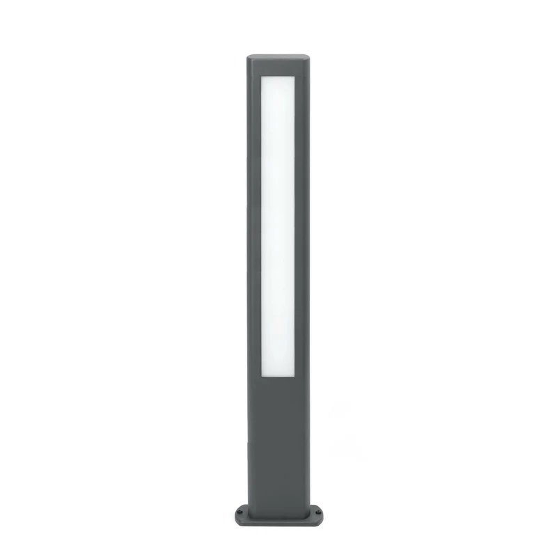 Baliza de exterior Faro Nanda 80cm LED gris oscuro 3000K IP54 opal 71217