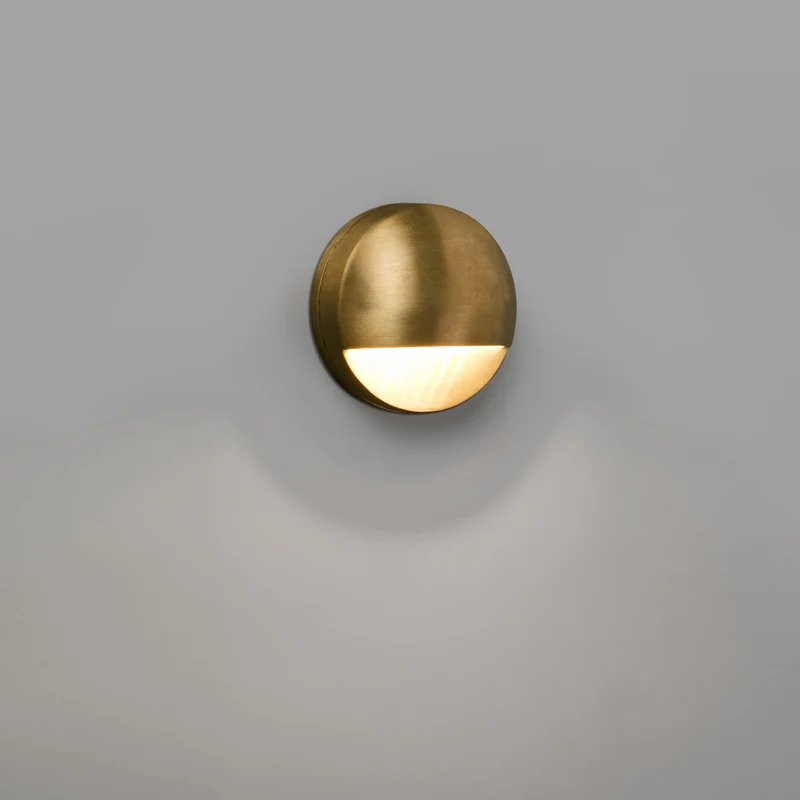 Aplique de exterior Faro Drak LED latón 3000K IP44 72330