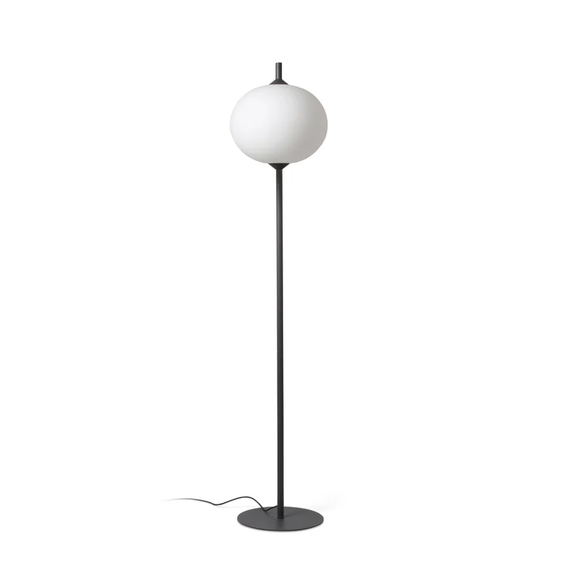 Lámpara de pie de exterior Faro Saigon 210cm E27 LED gris y blanco IP65 R45 out 71569-04
