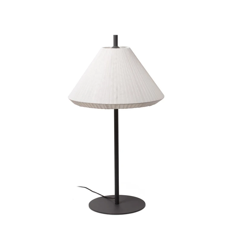 Lámpara de pie de exterior Faro Saigon 120cm E27 LED gris y blanco IP65 T70 opal 71575-05