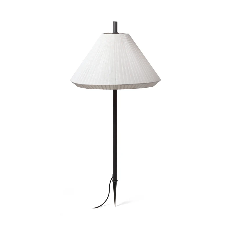 Estaca/Pincho de exterior Faro Saigon 137cm E27 LED gris y blanco IP65 T70 opal 71575P-05