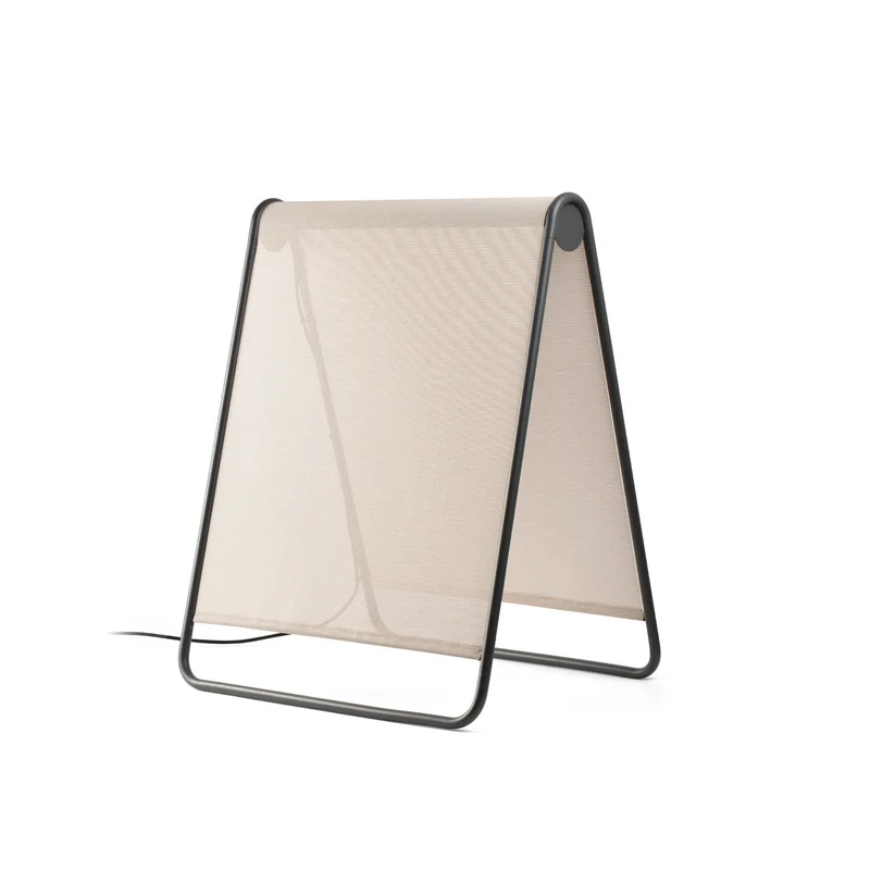 Lámpara de pie de exterior Faro Cadaqués 81cm LED beige 2700K IP44 opal 71242