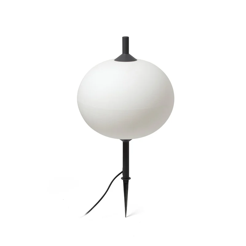 Estaca/Pincho de exterior Faro Saigon 87cm E27 LED gris y blanco IP65 R45 80cm out 71576P-04 para jardín