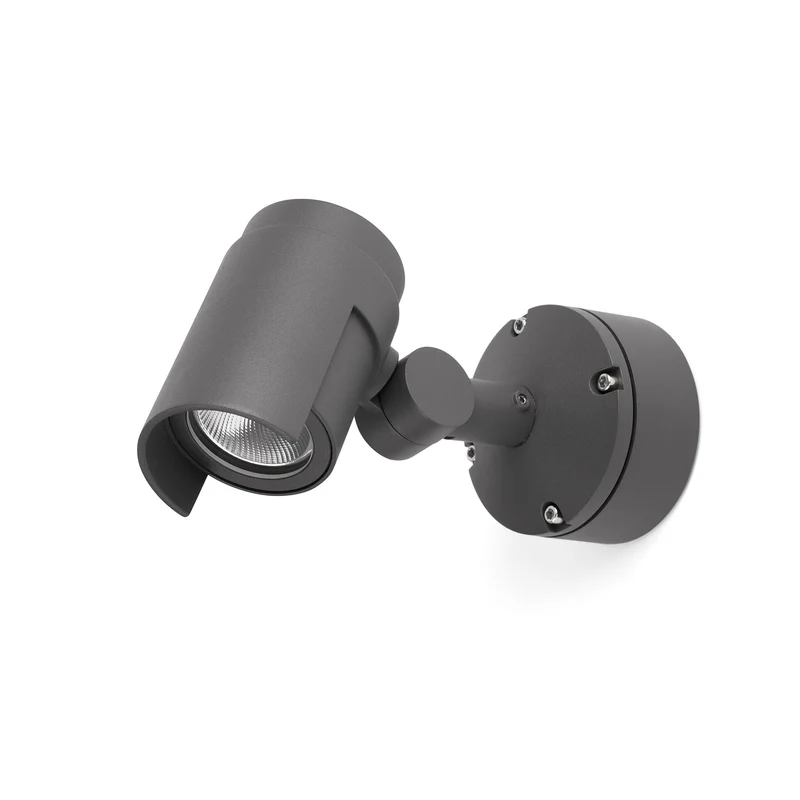 Proyector de exterior Faro Foc 13cm LED gris oscuro 3000K IP65 36° 70156