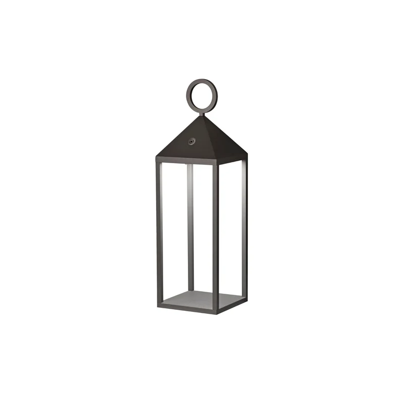 Lámpara de mesa de exterior portátil Faro Argus 47cm LED gris oscuro 3000K IP54 70784