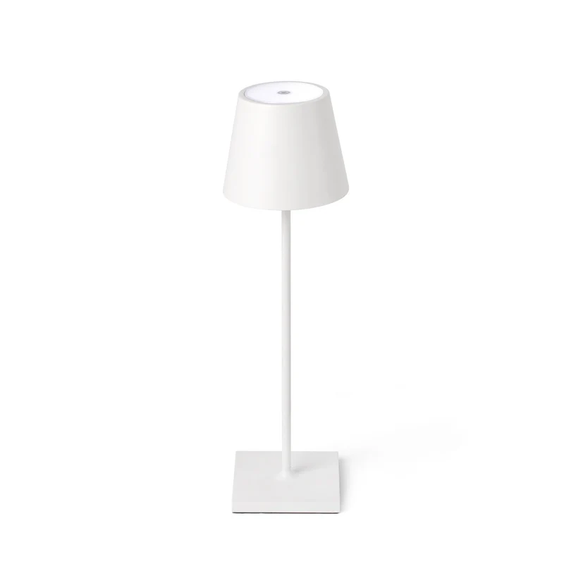 Lámpara de mesa de exterior portátil Faro Toc 38cm LED blanco mate 3000K IP54 opal 70775