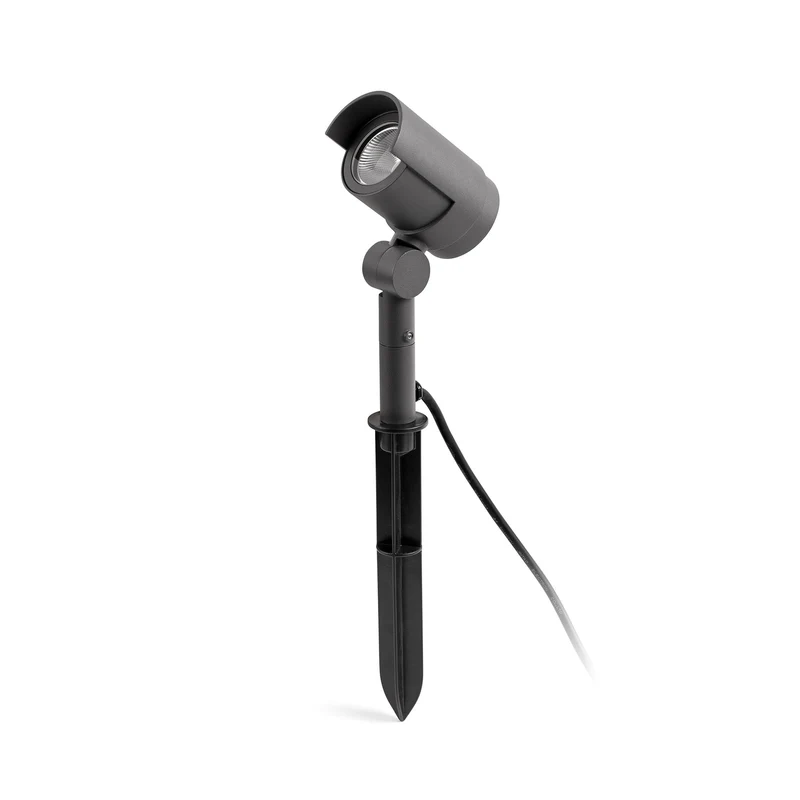 Estaca/Pincho de exterior Faro Foc 46cm LED gris oscuro 3000K IP65 36° 21cm 70158
