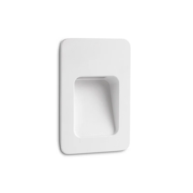 Empotrable de pared exterior Faro Nase 14cm LED blanco mate 3000K IP44 120° rct 70396
