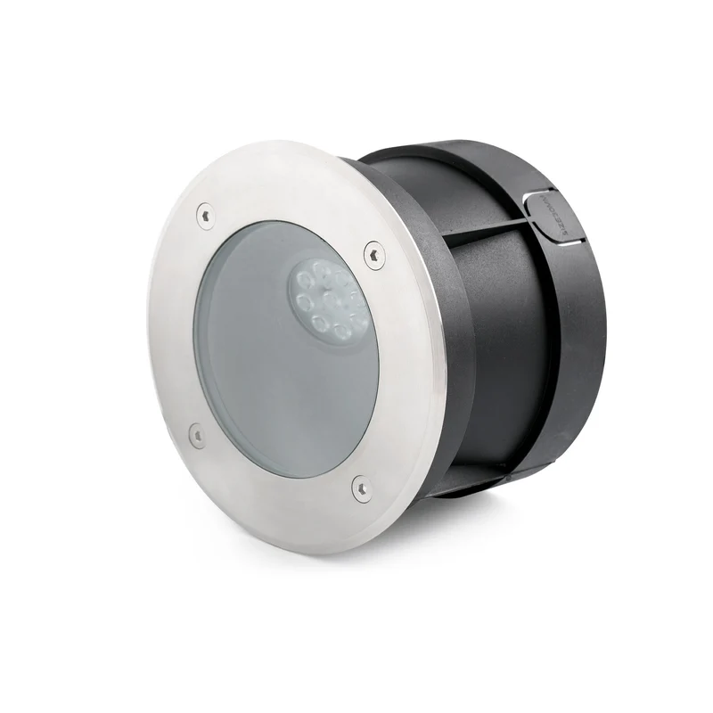 Empotrable de suelo exterior Faro Salt 12cm LED inoxidable satinado 3000K IP67 45° 70591