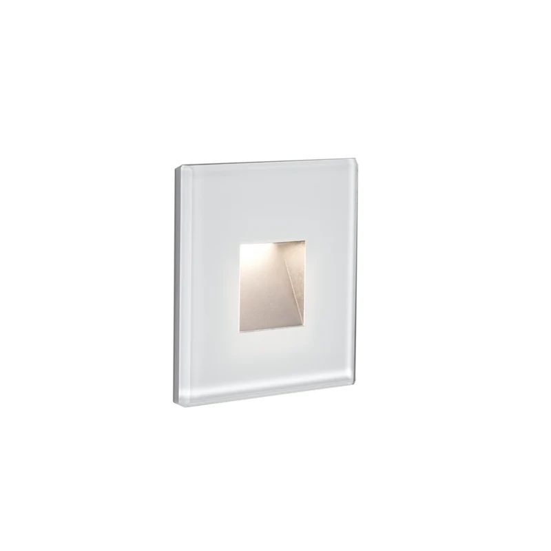 Empotrable de pared exterior Faro Dart LED blanco mate 2700K IP65 100° sq 70272