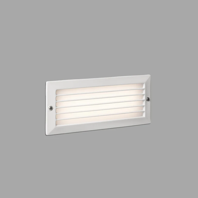 Empotrable de pared exterior Faro Stripe-1 LED blanco mate 3000K IP54 opal 72094