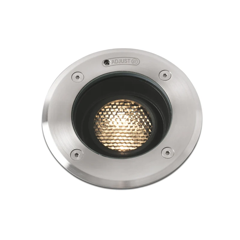 Empotrable de suelo exterior Faro Geiser 14cm LED gris 3000K IP67 10° 70302