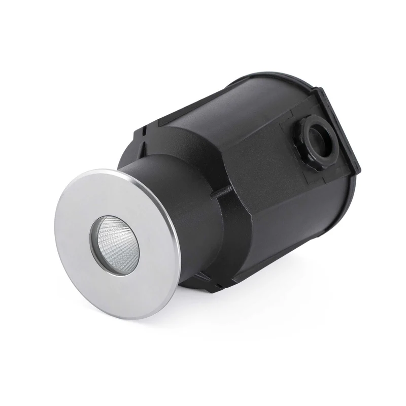 Empotrable de suelo exterior Faro Taro 14cm LED inoxidable satinado 3000K IP67 30° 70449