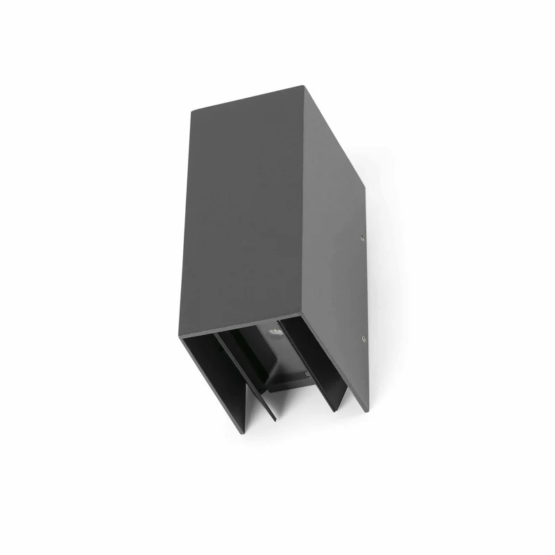 Aplique de exterior Faro Blind 16cm LED gris oscuro 3000K IP65 70634