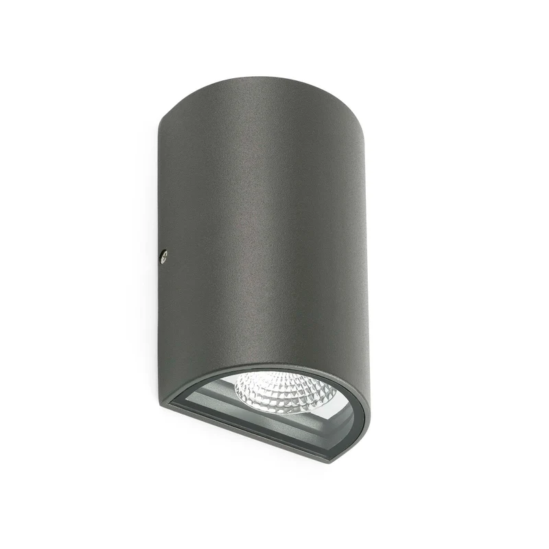 Aplique de exterior Faro Lace 16cm LED gris oscuro 4000K IP54 110° 70811